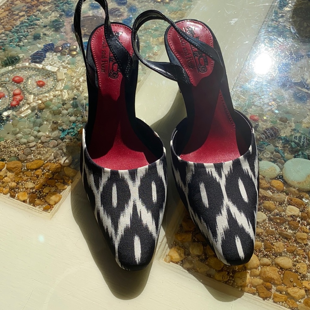 Coach and Four animal print pump heel shoes